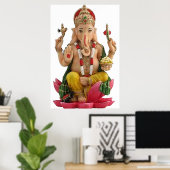 Poster Dieu hindou Ganesh Dieu prospérité dévotion respec (Bureau à domicile)