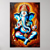 Poster Dieu hindou Lord Ganesh Art numérique Télécharger (Devant)