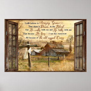 Poster Dieu Je Crois Toujours En La Grâce Extraordinaire