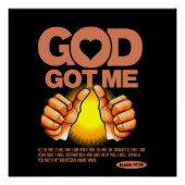 Poster Dieu M'A Compris : La Bible Verse (Devant)