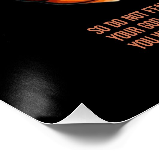 Poster Dieu M'A Compris : La Bible Verse (Coin)