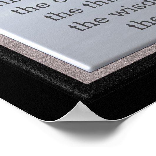 Poster Dieu m'accorde la sérénité - art imprimé (Coin)