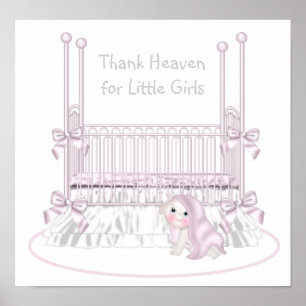 Poster Dieu merci pour l'art des petites filles de la pép