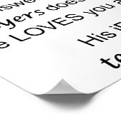 Poster Dieu ne répond pas à vos prières (Coin)