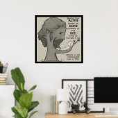 Poster Dieu nous tient (Bureau à domicile)