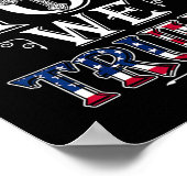 Poster Dieu nous Trump Drapeau américain 2024 Christie pa (Coin)