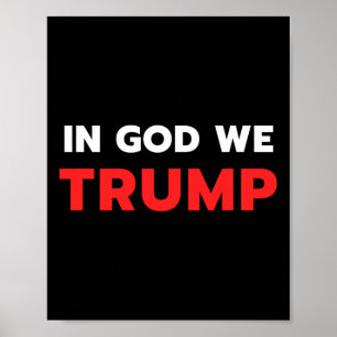 Poster Dieu Nous Trump Trump Pro Président Donald Trump S