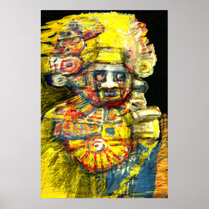 Poster Dieu précolombien