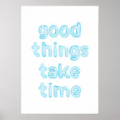 Poster Dieu prend du temps (Devant)