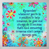 Poster Dieu Répond Aux Prières Par Vous (Devant)