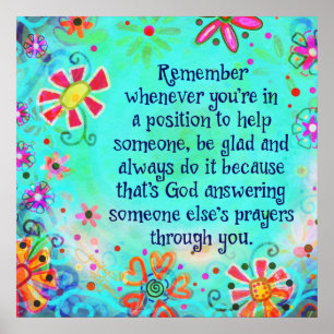Poster Dieu Répond Aux Prières Par Vous