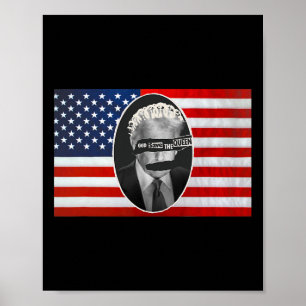 Poster Dieu sauve la reine anti-Trump