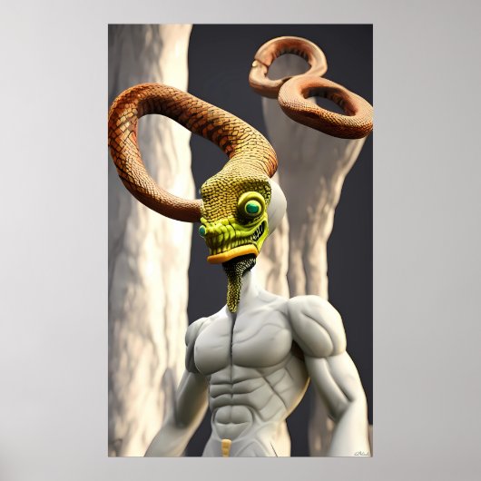 Poster Dieu serpent infini (Devant)