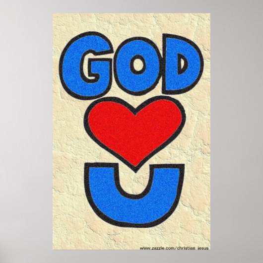 Poster Dieu t'aime (Devant)