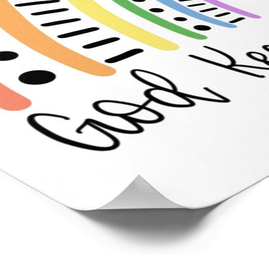 Poster Dieu tient ses promesses - Arc-en-ciel (Coin)