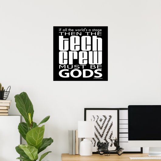 Poster Dieux de l'équipe technique (Bureau à domicile)