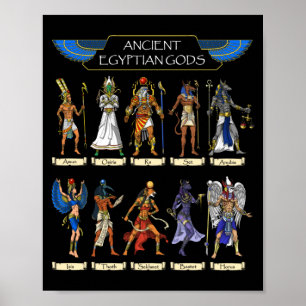 Poster Dieux égyptiens antiques
