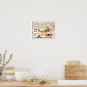 Poster Dieux égyptiens et hiéroglyphes images (Cuisine)