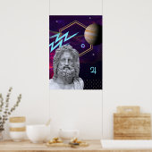 Poster Dieux et planètes antiques : Jupiter (gr Zeus) (Cuisine)