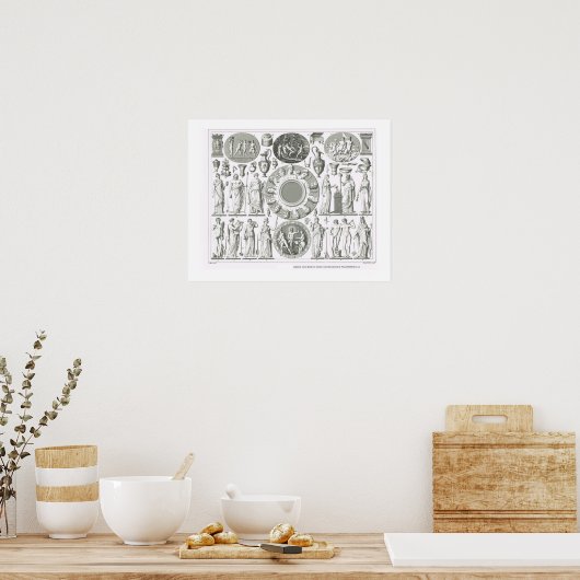 Poster dieux grec et romain (Cuisine)