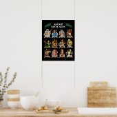 Poster Dieux grecs anciens (Cuisine)