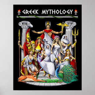 Poster Dieux mythologiques grecs