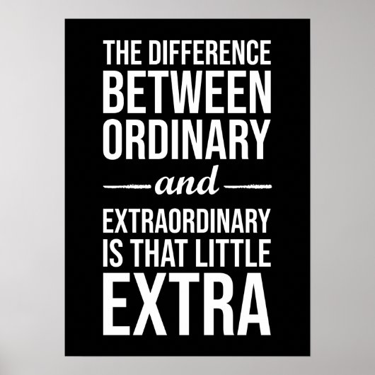 Poster Difference Between Ordinary and Extraordinary (Devant)