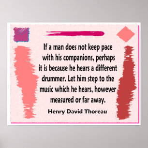 Poster Different Drummer