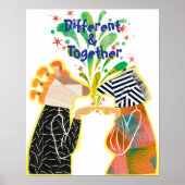 Poster Différent & Ensemble --Affiche du Mois de la Fiert (Devant)