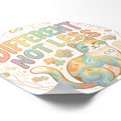 Poster Différent Pas Moins Neurodiversité Chat Autisme Ac (Coin)