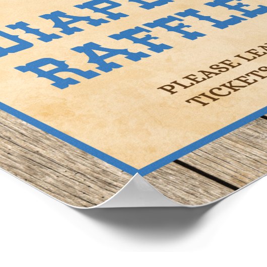 Poster DIFFÉRENTE DIFFÉRENTE SIGNE Baby shower Cowboy (Coin)