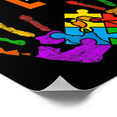 Poster Différente Sensibilisation sur l'autisme de chemis (Coin)