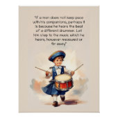 Poster Différents Drummer Art (Devant)