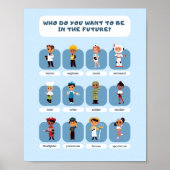 Poster Différents emplois Enseignement scolaire (Devant)