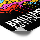 Poster Différents esprit Sensibilisation sur l'autisme En (Coin)