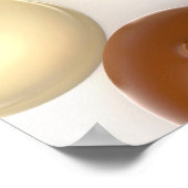 Poster Différents marshmallows enrobés de chocolat (Coin)