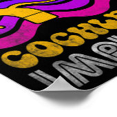 Poster Difficile D'Entendre Fun ASL Audience Malvoyante C (Coin)