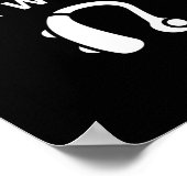 Poster Difficile d'entendre Je porte un fil (Coin)