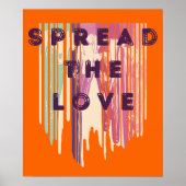 Poster Diffuser L'Amour Fondu Couleurs Citations Positive (Devant)