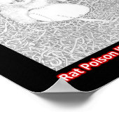 POSTER DIFFUSER LE MOT RAT POISON KILLS AIDER LA FAUNE (Coin)