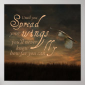 Poster Diffuser votre citation d'ailes (Devant)