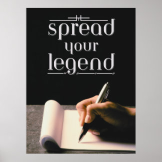 Poster Diffuser votre légende
