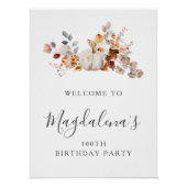 Poster DIGITAL 100e anniversaire Citrouille Flower Welcom (Devant)