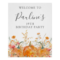 DIGITAL 19e anniversaire Citrouille Fleur sauvage