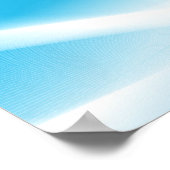 POSTER DIGITAL BLUE SKI BLANC NUAGES PÂTES RANDOM (Coin)