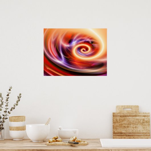 Poster Digital Computer Art - Abstrait Modern Creative (Cuisine)