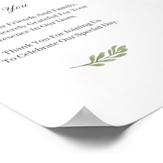 Poster (Digital/Front) Eucalyptus Feuilles programme de m (Coin)