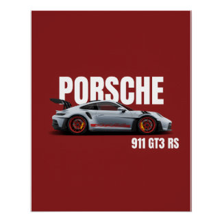 Poster digital Porsche 911 GT3 RS 