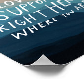 Poster Digne d'amour et de soutien - bureau du thérapeute (Coin)