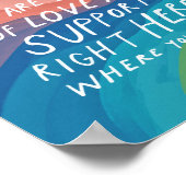 Poster Digne d'amour et de soutien - poste de thérapeute (Coin)